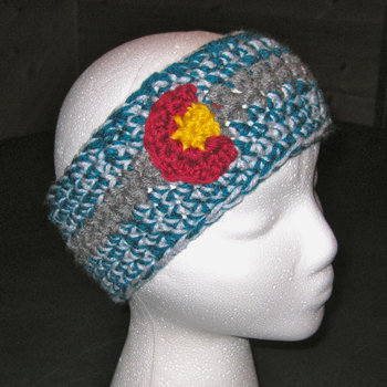 Headband- turquoise/grey