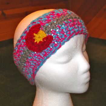 Headband - pink/teal combo