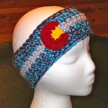 Headband - teal/purple combo