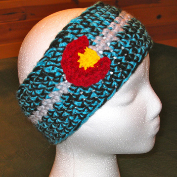 Headband - teal/black combo